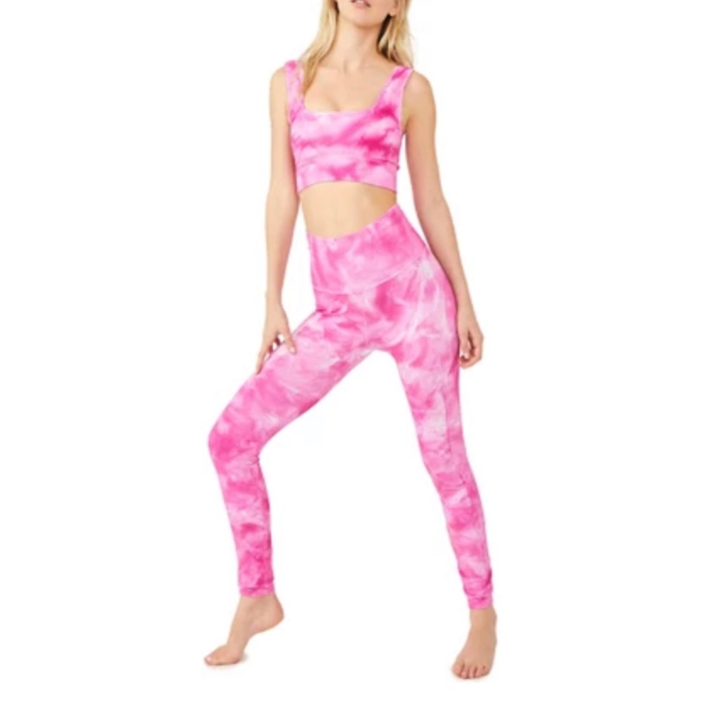 Free people movement pink leggings size xs/s
